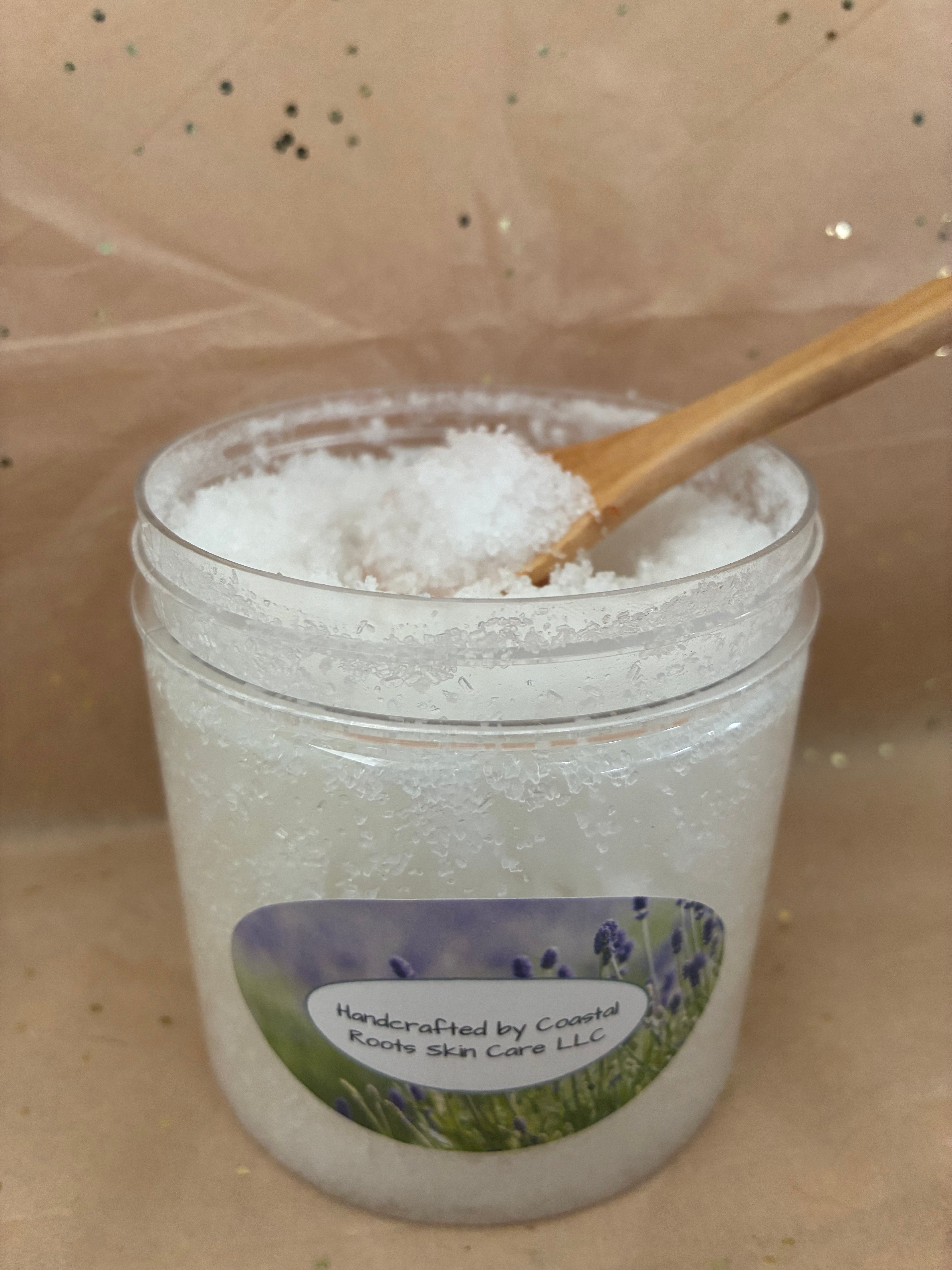 Lavender salt scrub