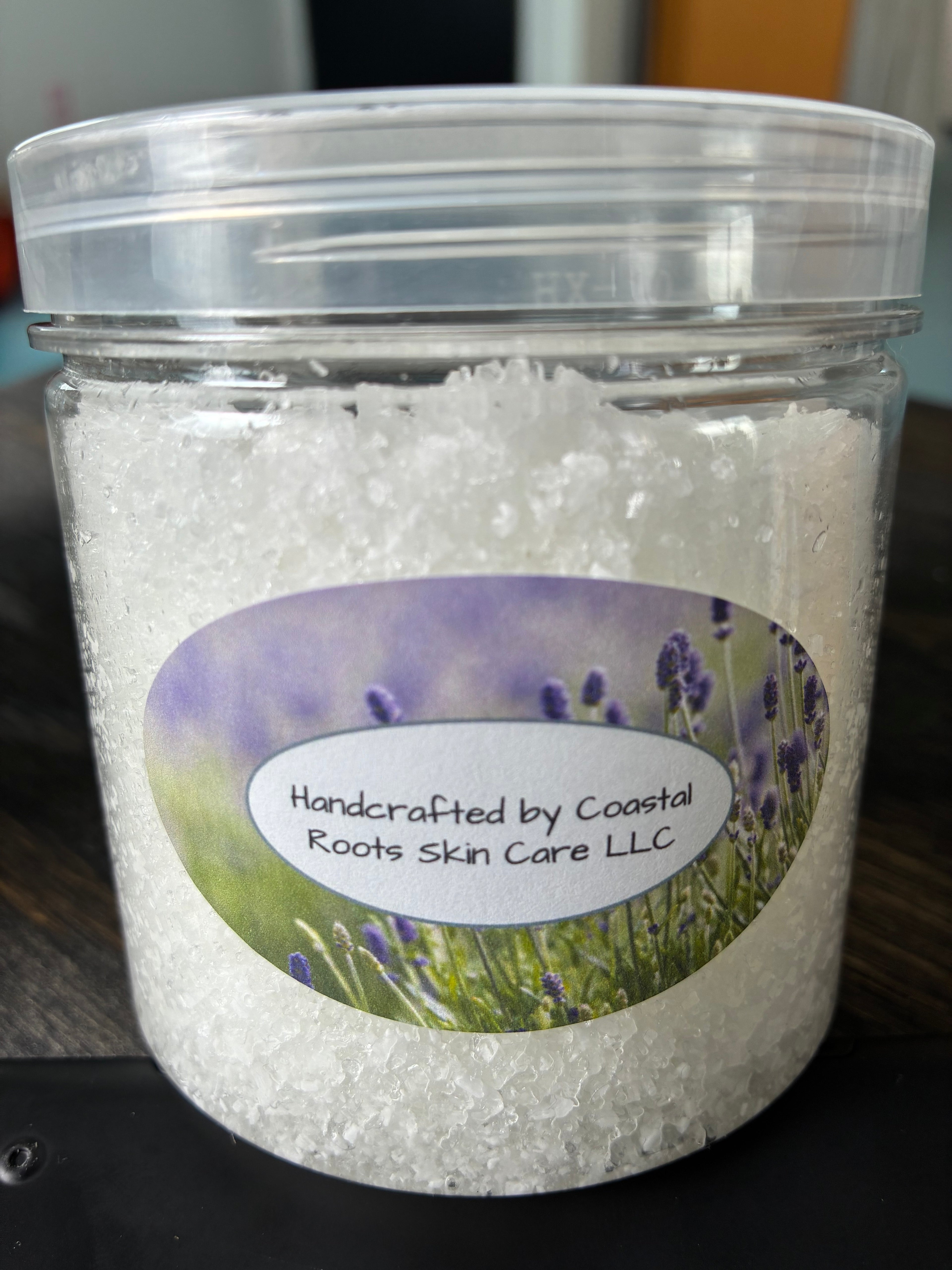 Lavender salt scrub